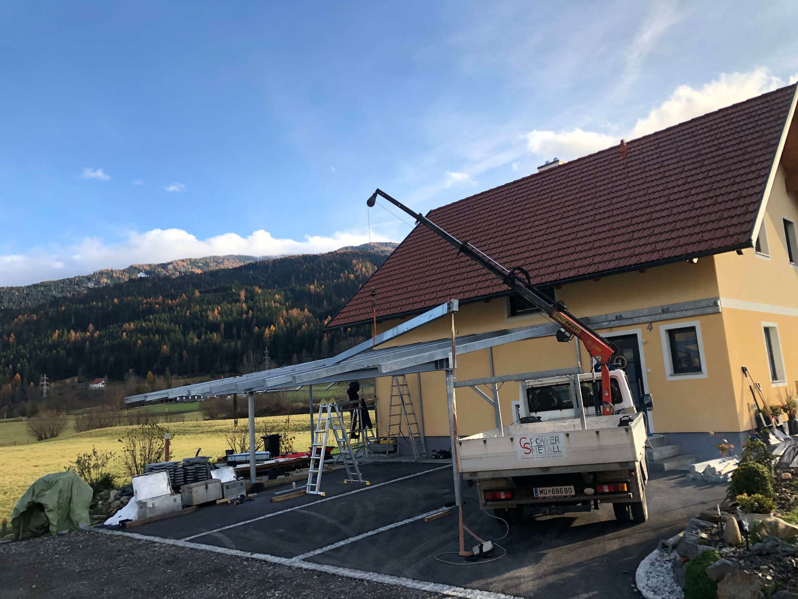 Terrassenüberdachung der Firma CS Powermetall